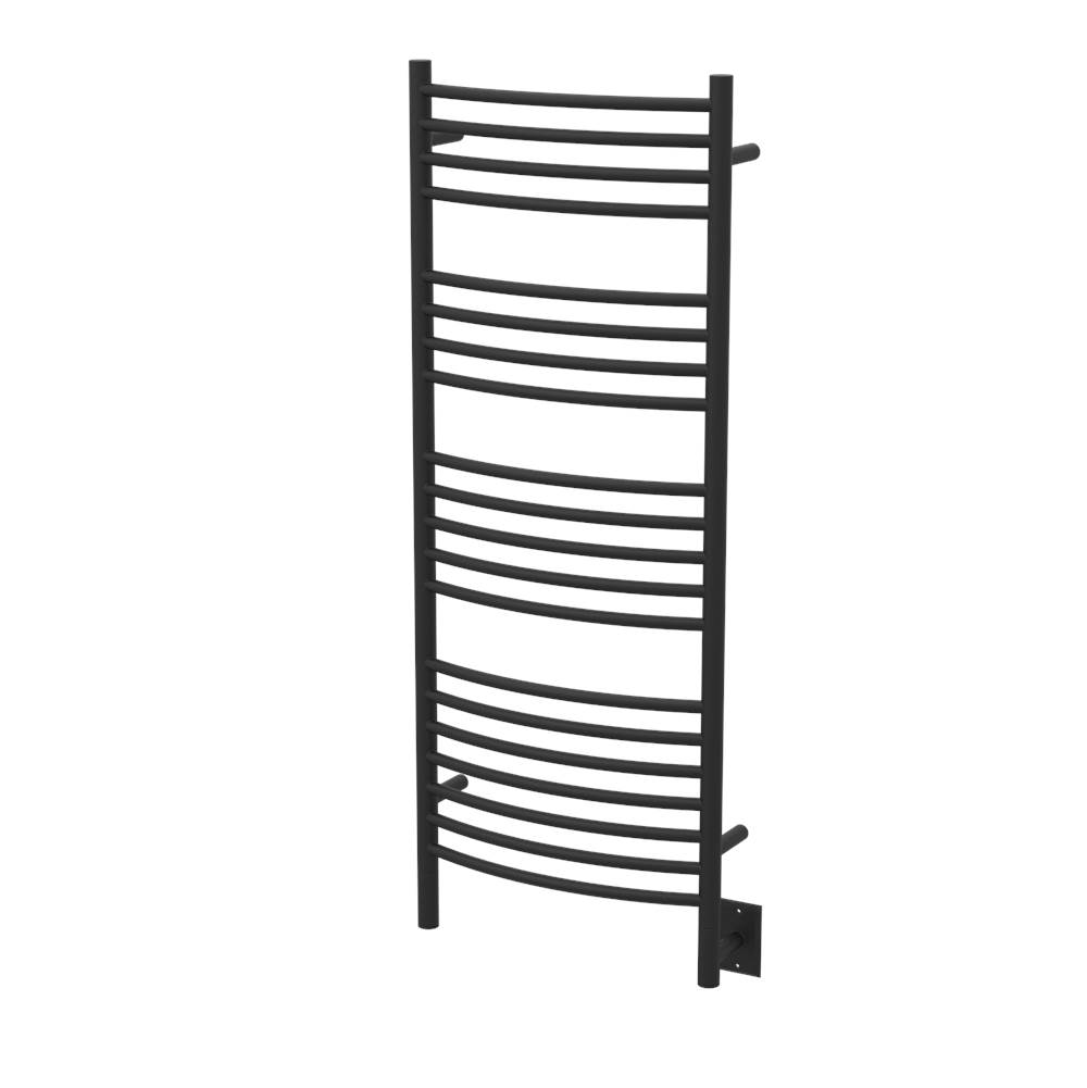Amba Products Amba Jeeves 20-1/2-Inch x 53-Inch Curved Towel Warmer, Matte Black