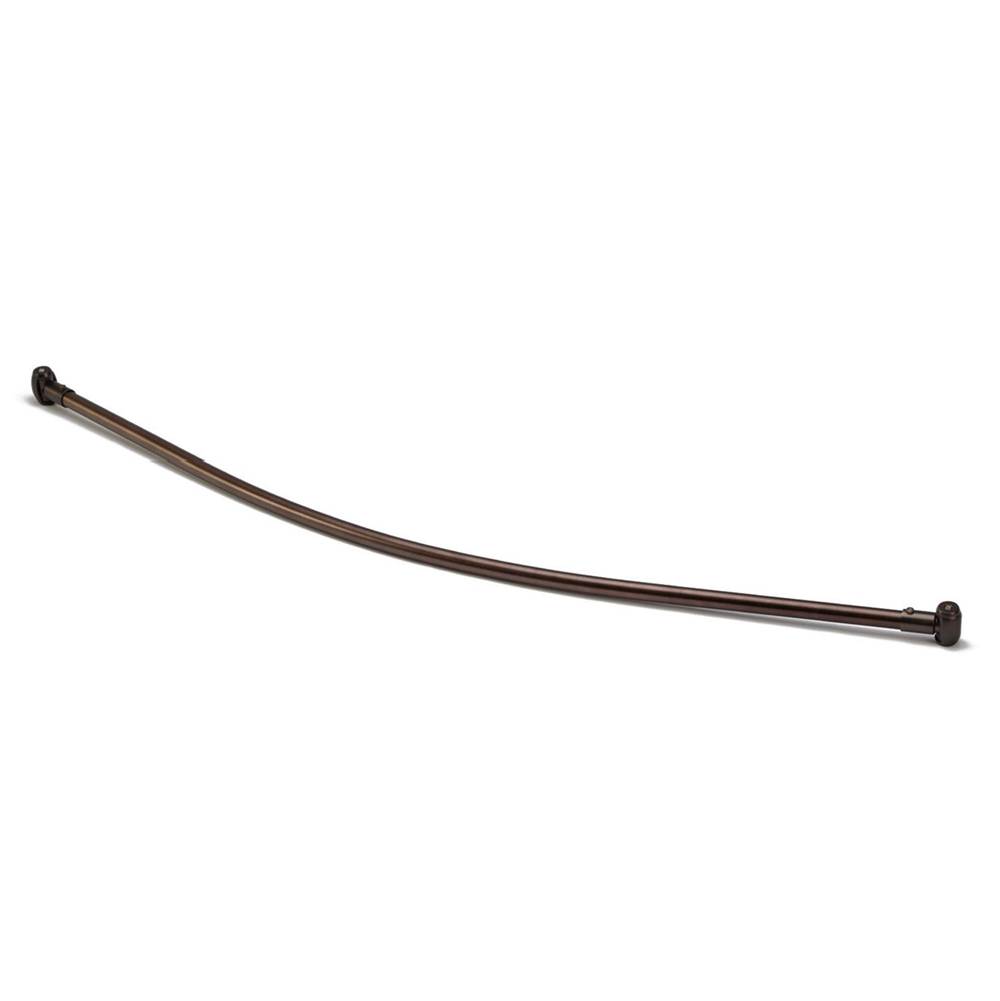 Barclay Curved 66'' Shower Rod w/FlanPolished Brass