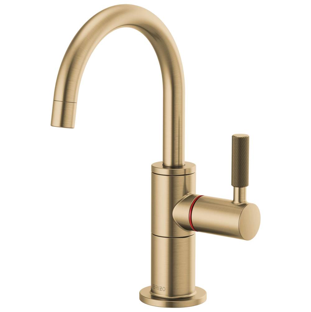 Brizo Litze® Instant Hot Faucet with Arc Spout and Knurled Handle