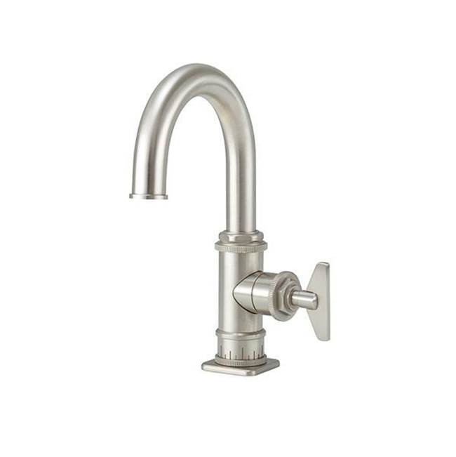 California Faucets Single Hole Lavatory/Bar/Prep Faucet with Blade Handle - Low Spout
