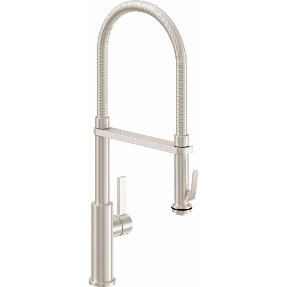 California Faucets Culinary Pull-Out Kitchen Faucet with Squeeze or Button Sprayer