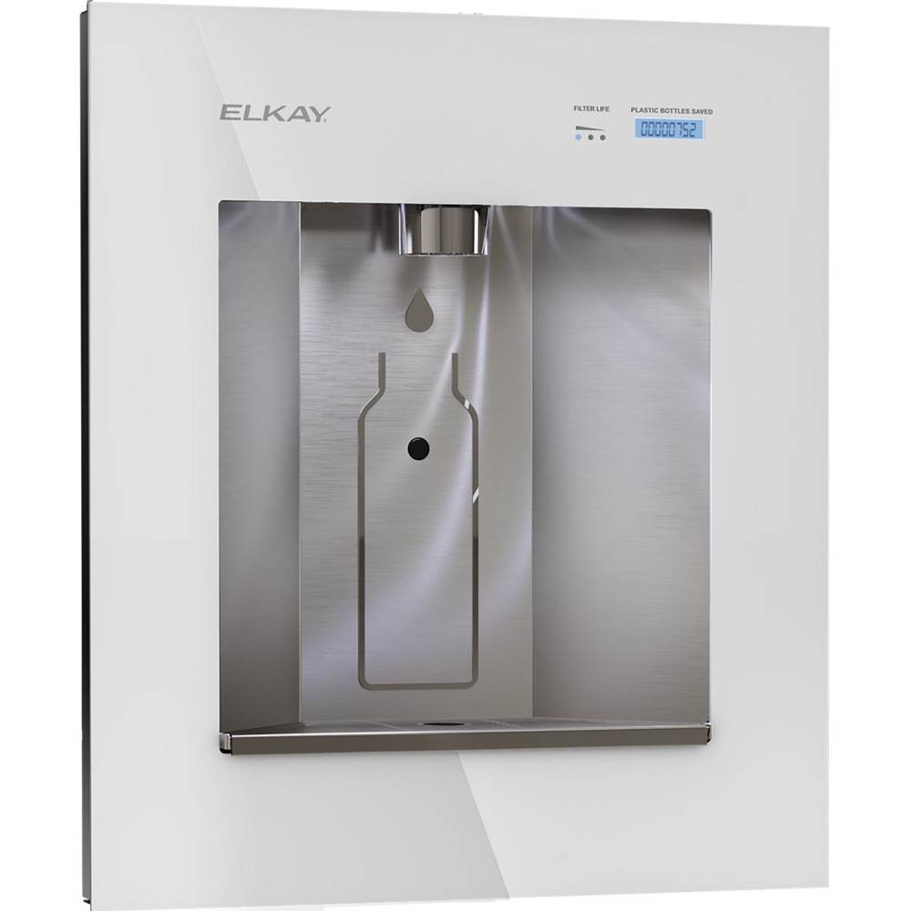 Elkay ezH2O Liv Pro In-Wall Commercial Filtered Water Dispenser, Non-refrigerated, Aspen White