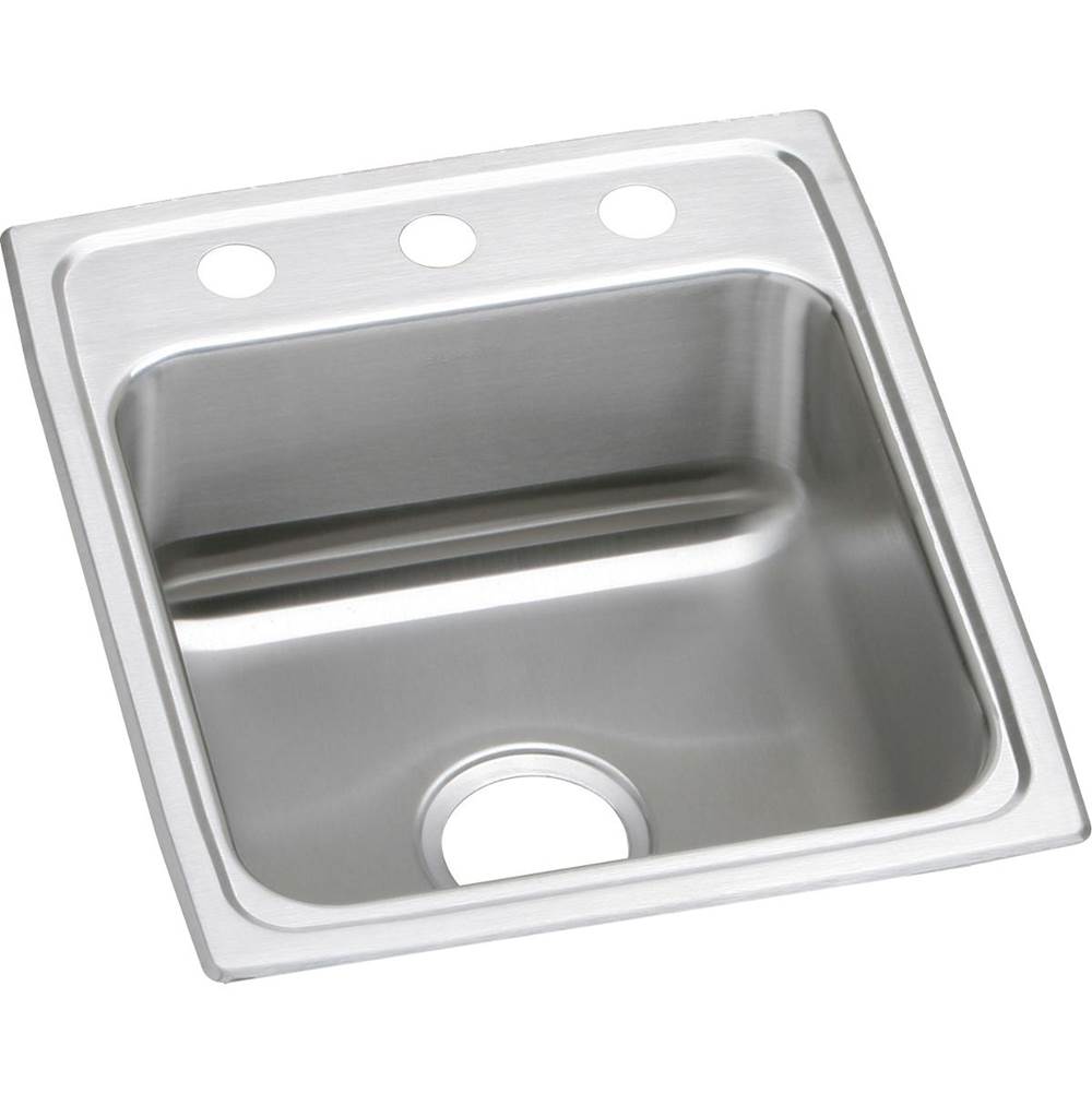 Elkay Lustertone Classic Stainless Steel 17'' x 20'' x 5-1/2'', 1-Hole Single Bowl Drop-in ADA Sink