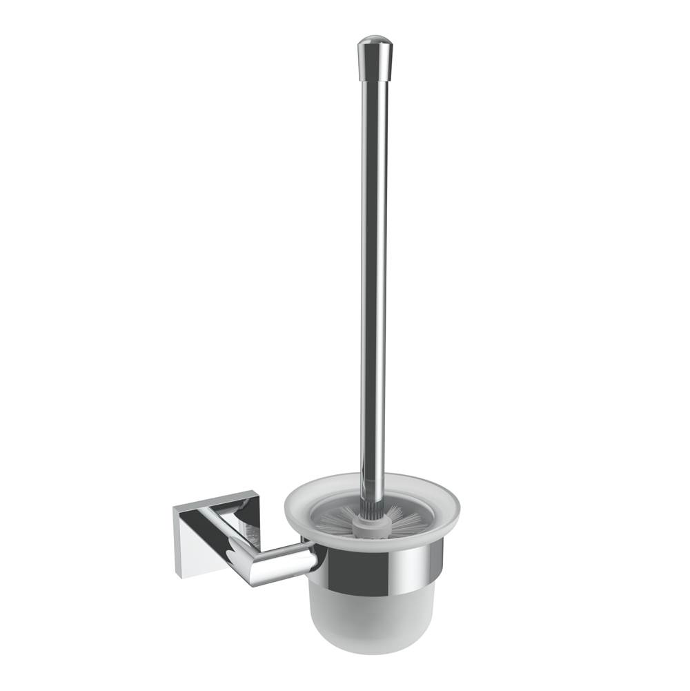 ICO Bath Crater Wall-Mounted Toilet Brush - Chrome