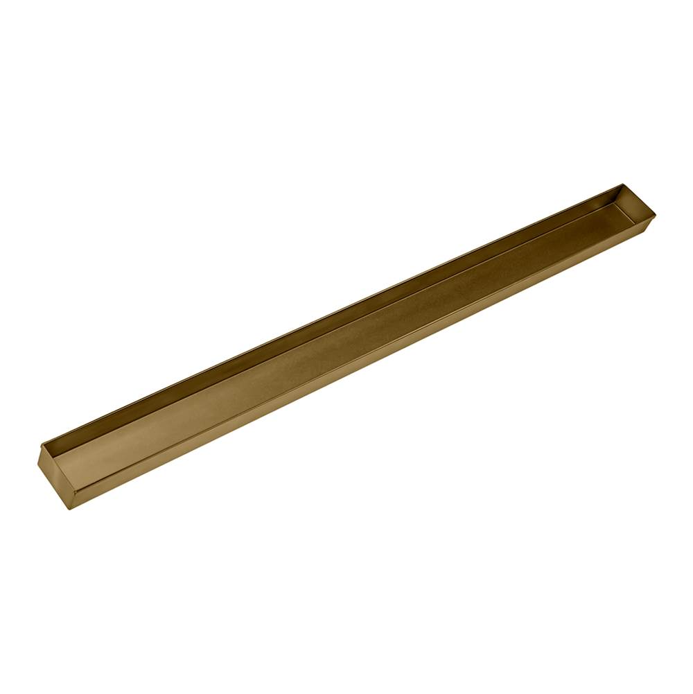 Infinity Drain 32'' Stainless Steel Closed Ended Channel for 40'' S-TIFAS 65/99 Series in Satin Bronze