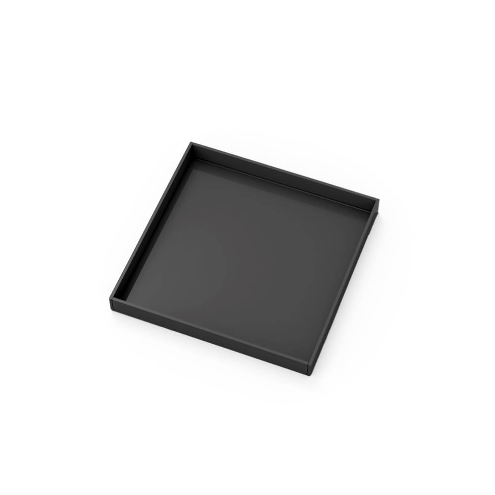 Infinity Drain 5''x5'' LT5 Tile Drain Top Plate in Matte Black