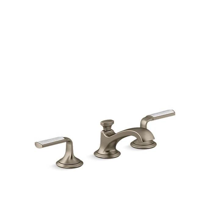 Kallista Script® Sink Faucet, Low Spout, Frost Wave Lever Handles