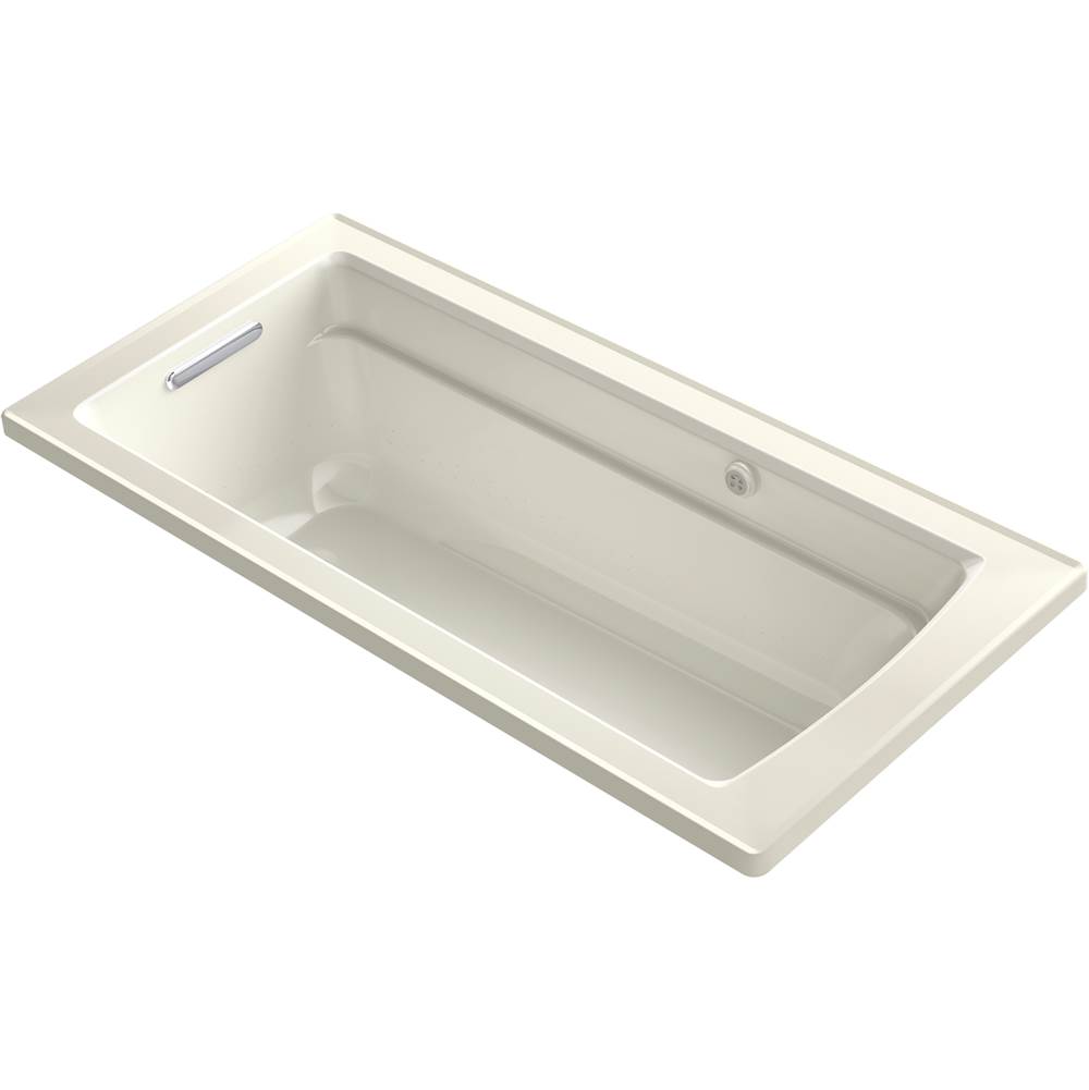 Kohler Archer® 66'' x 32'' drop-in Heated BubbleMassage™ air bath