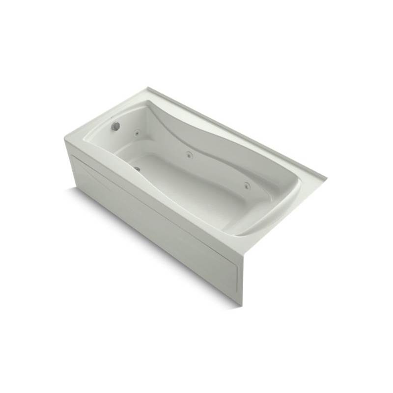 Kohler Mariposa® 72'' x 36'' alcove whirlpool bath with integral apron, integral flange, left-hand drain and heater