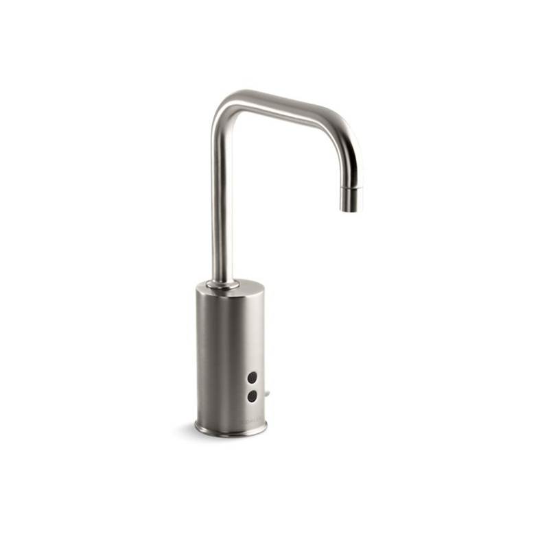 Kohler Gooseneck Touchless faucet with Insight™ technology and temperature mixer, Hybrid-powered