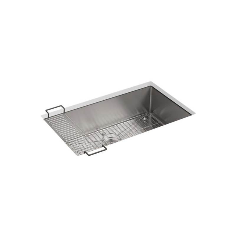 Kohler Strive® 32'' x 18-5/16'' x 9-5/16'' Undermount single-bowl kitchen sink with accessories