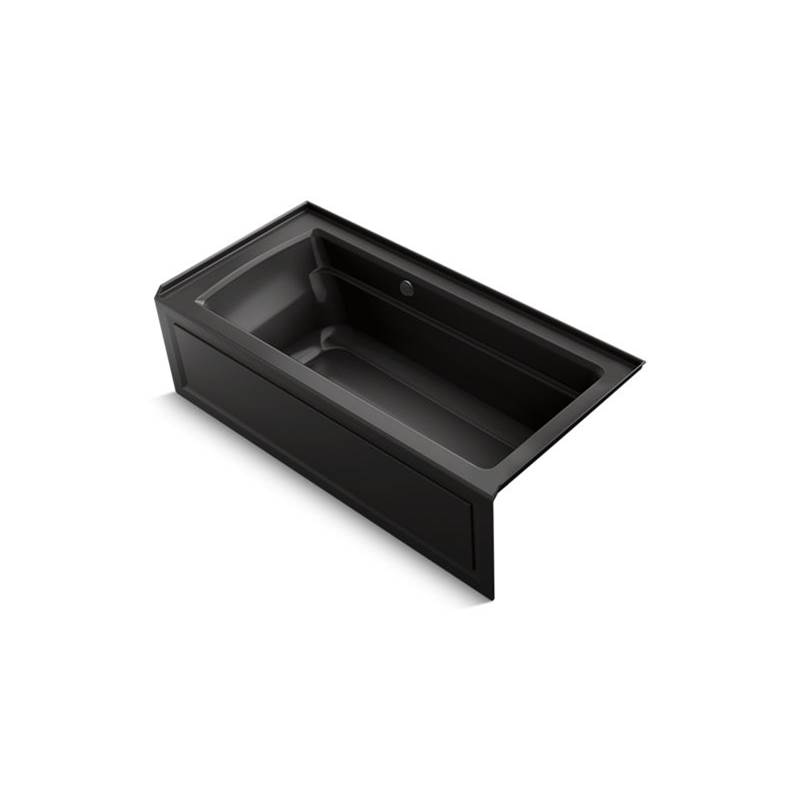 Kohler Archer® 66'' x 32'' alcove bath with Bask® heated surface, integral apron, integral flange, and right-hand drain
