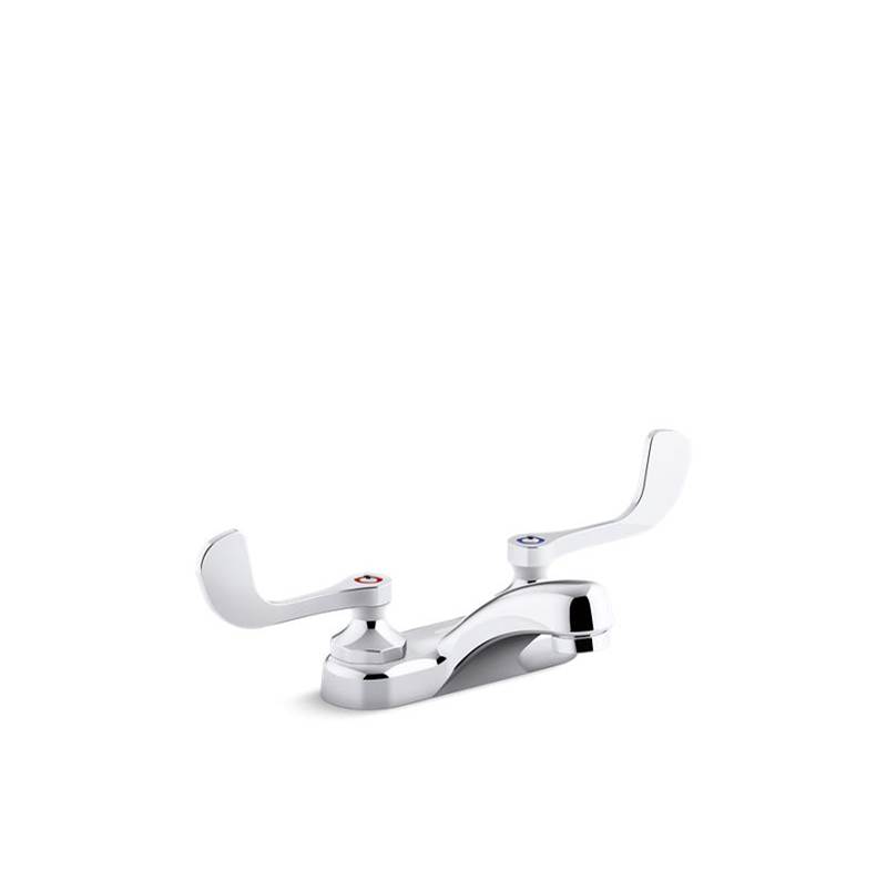 Kohler Triton® Bowe® 0.5 gpm centerset bathroom sink faucet with laminar flow and wristblade handles, drain not included