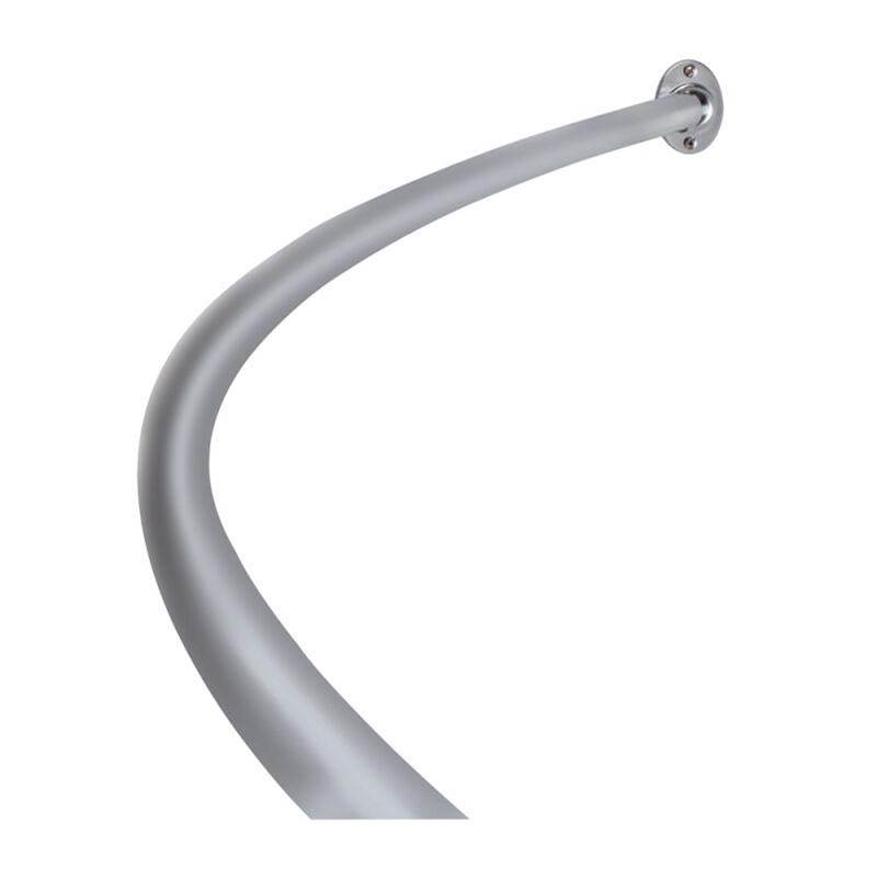 Luxart 50-72'' Adjustable Curved SS Shower Rod