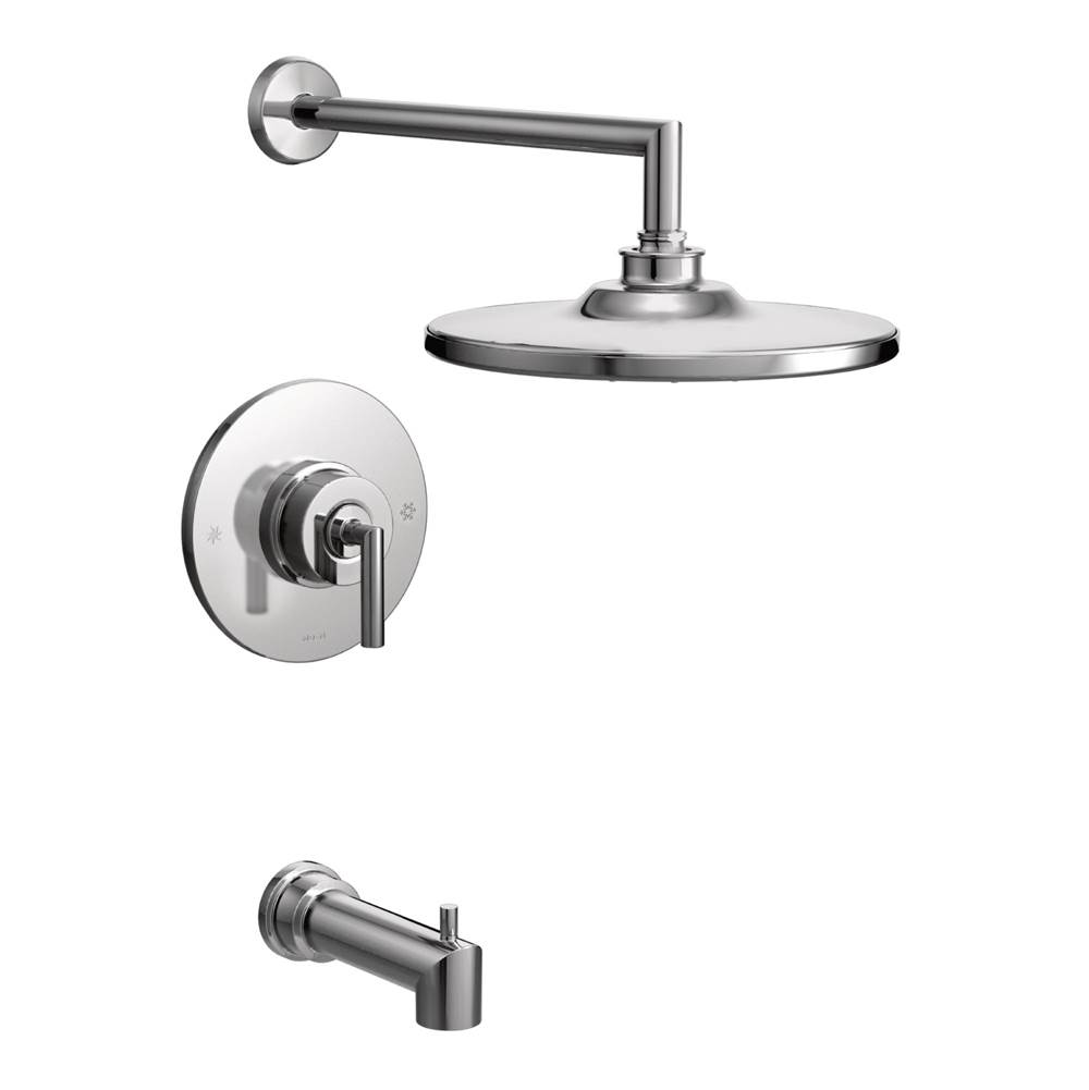 Moen Arris Posi-Temp Single-Handle 1-Spray Tub and Shower Faucet Trim Kit in Chrome (Valve Sold Separately)
