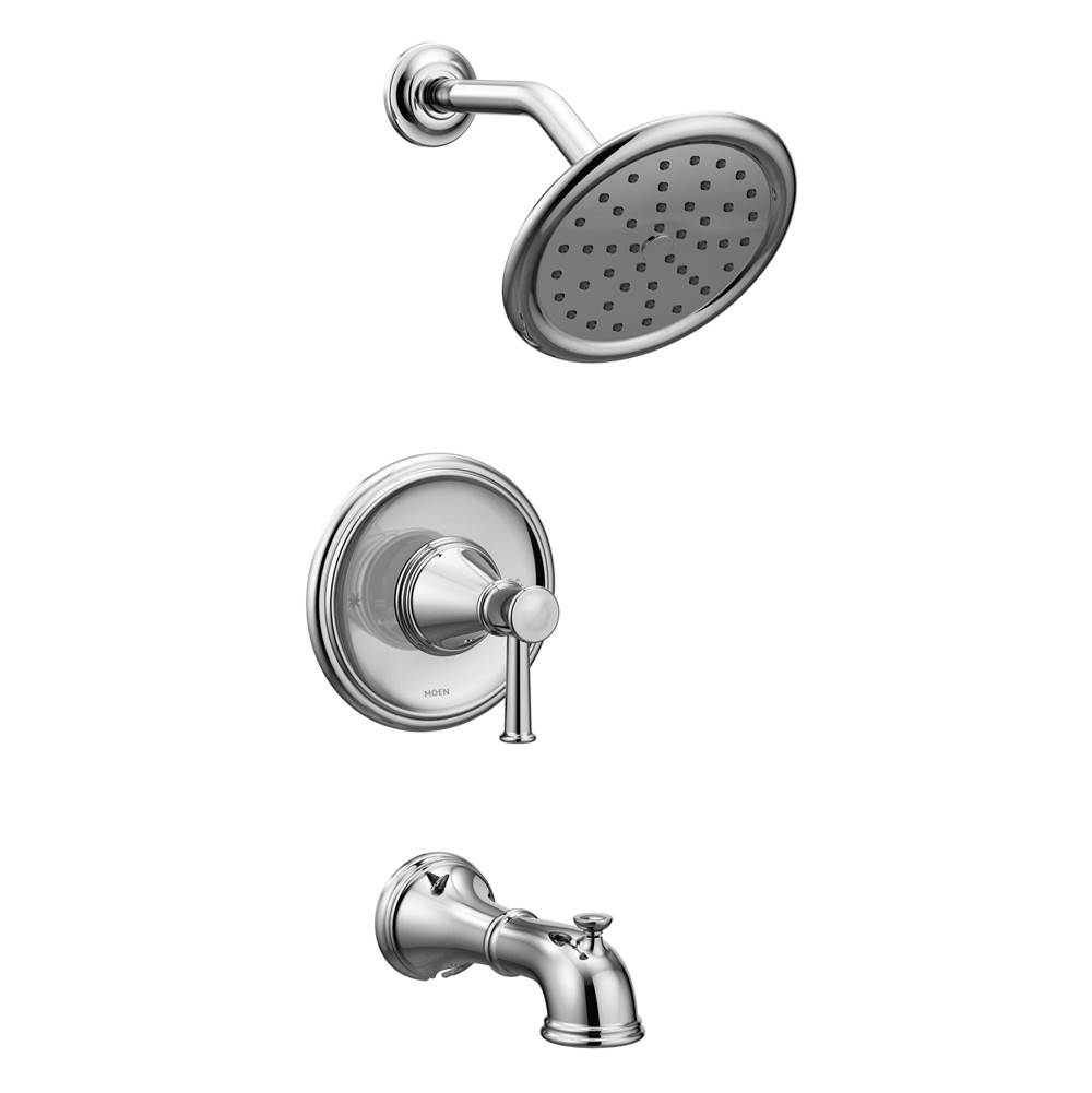 Moen Belfield Single-Handle 1-Spray Posi-Temp Eco-Performance Tub and Shower Faucet Trim Kit in Chrome (Valve Sold Separately)
