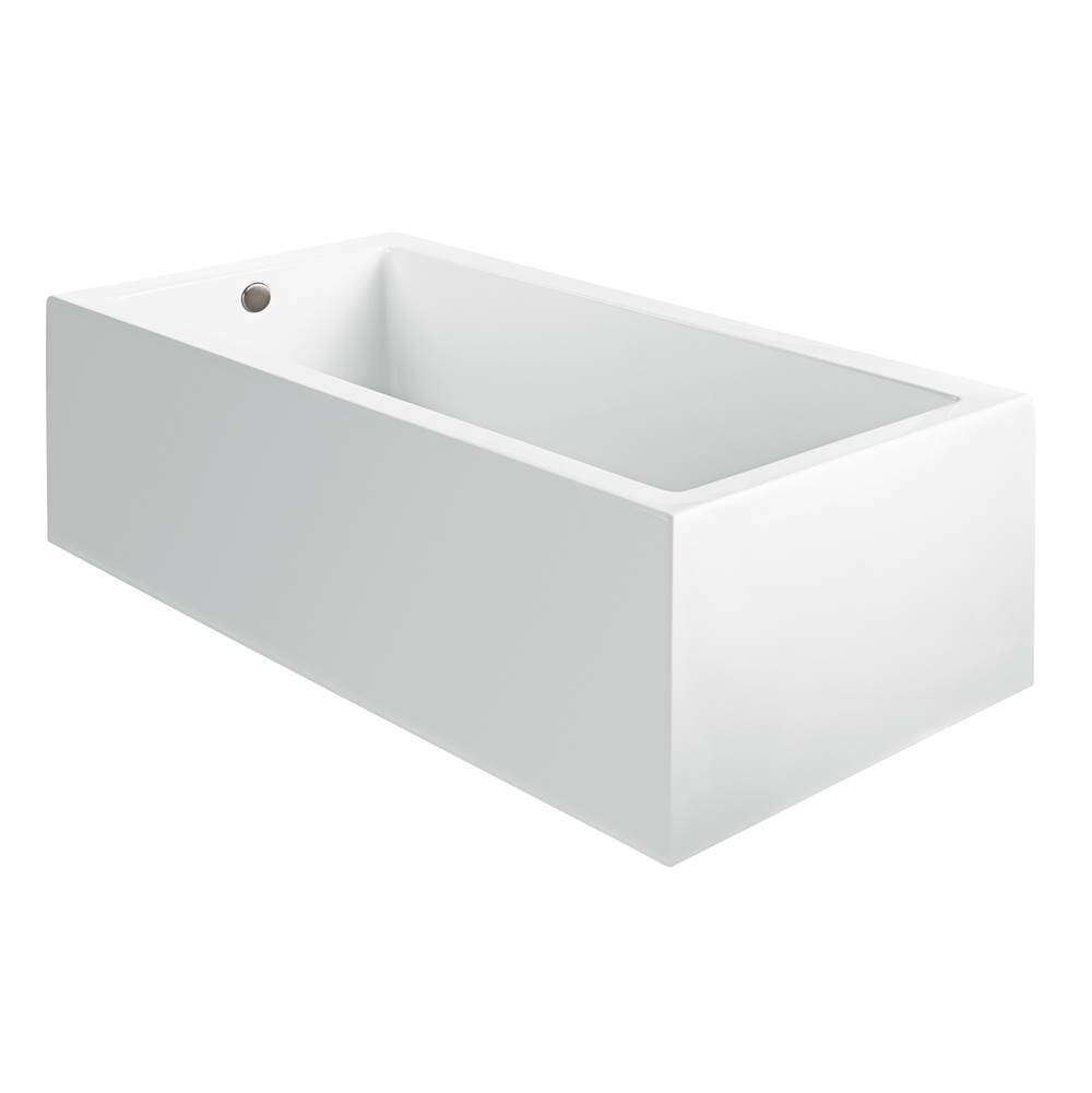 MTI Baths Andrea 26A Acrylic Cxl Sculpted 3 Side Air Bath- White (54X30)