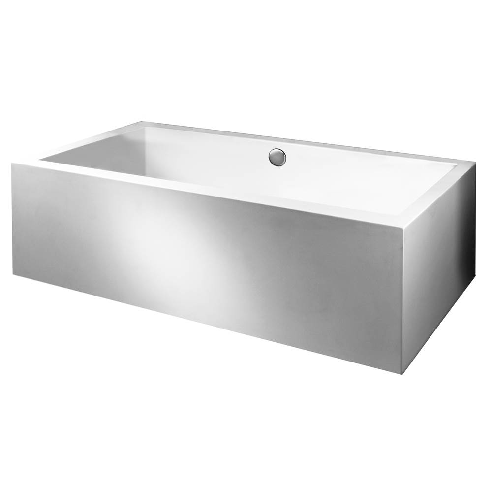MTI Baths Andrea 28A Acrylic Cxl Sculpted 3 Side Air Bath - White (66X30)