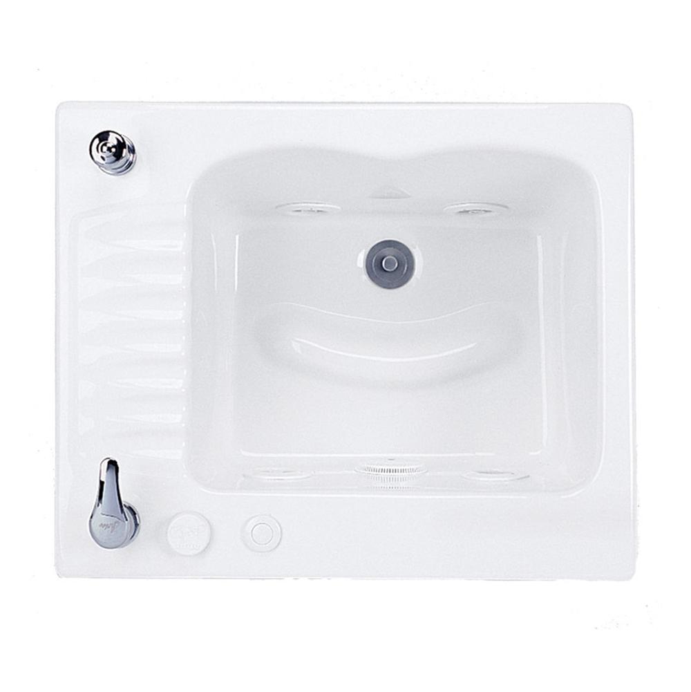 MTI Baths BISCUIT JENTLE PED-WHIRLPOOL WITH CLEANING SYSTEM