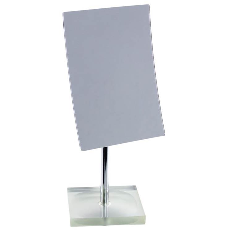 Nameeks Square Magnifying Mirror with Silver Base
