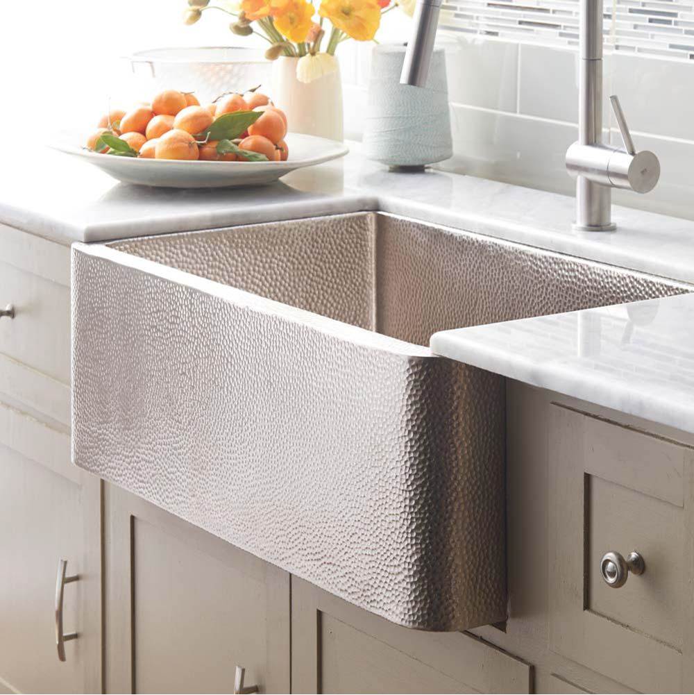 Native Trails Farmhouse 30 Kitchen SInk in Brushed Nickel