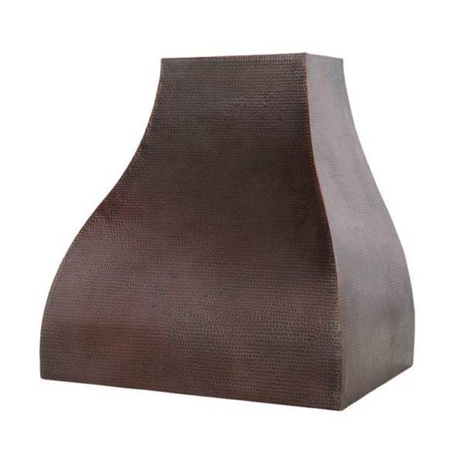 Premier Copper Products 36'' Hammered Copper Wall Mounted Campana Range Hood