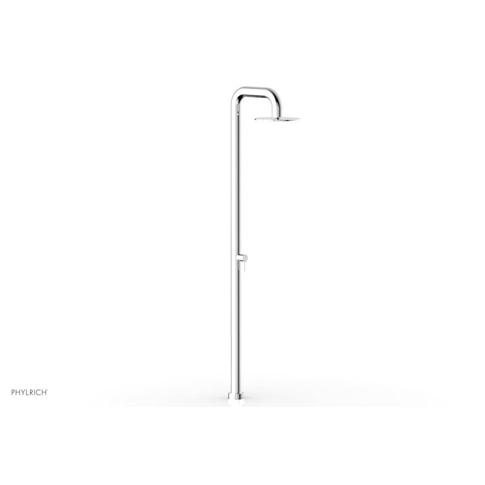 Phylrich Outdoor Shower Pressure Balance Shower With 12'' Rain Head 601 In Stainless Steel