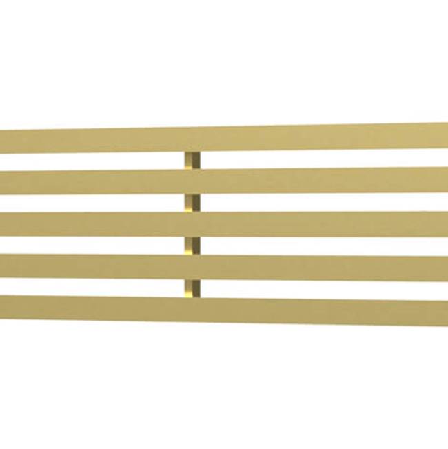 Quick Drain Drain Cover Lines 48In Brushed Gold
