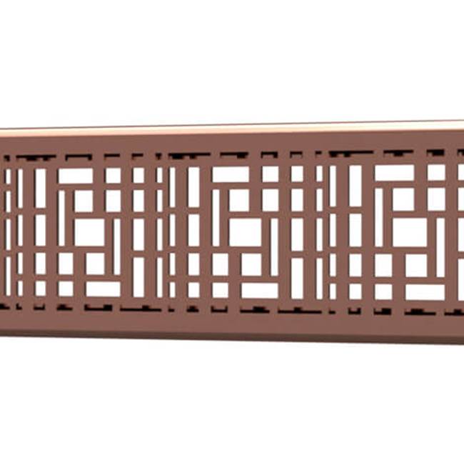 Quick Drain Drain Cover Deco 32In Polished Rose Gold