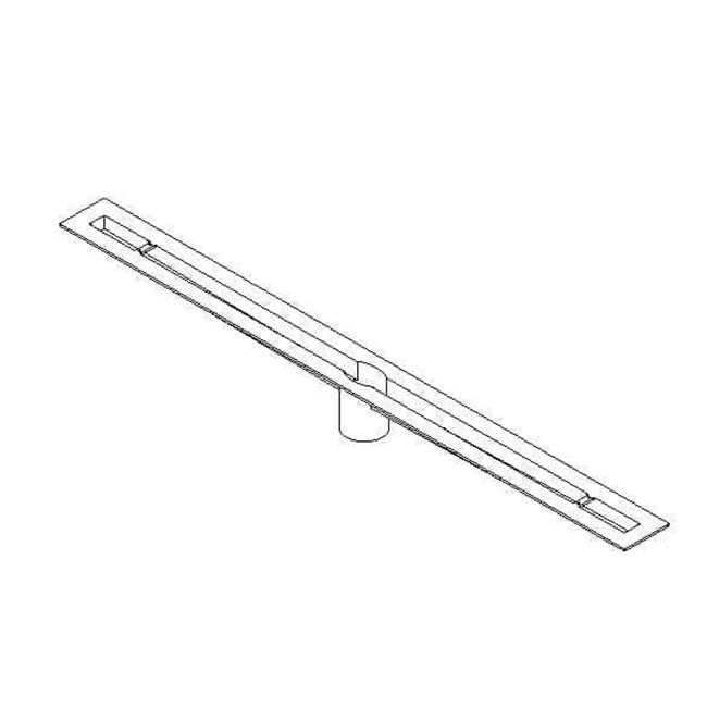 Quick Drain Proline Body 48In Trough 50In L Length Offset Outlet
