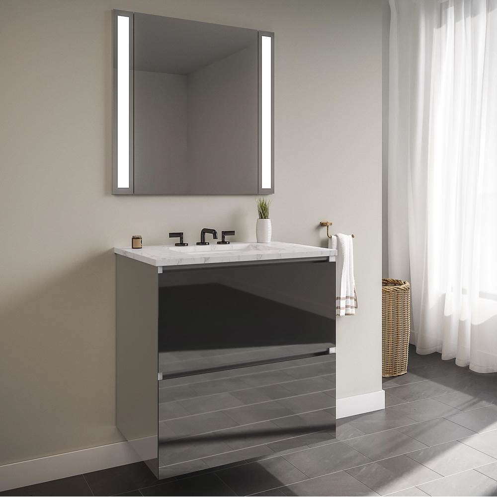 Robern Curated Cartesian Vanity, 36'' x 15'' x 21'', Two Drawer