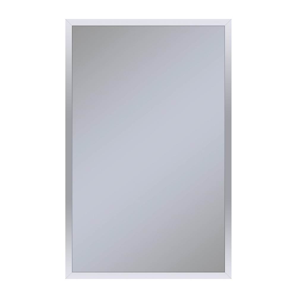 Robern Profiles Framed Cabinet, 20'' x 30'' x 6'', Chrome, Non-Electric, Reversible Hinge