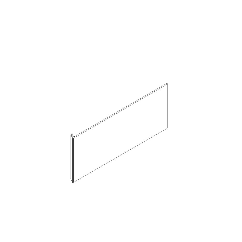Robern Cartesian and Profiles Side Kit, 7-1/2'' H x 21'' D, Single Side Kit, Matte Gray