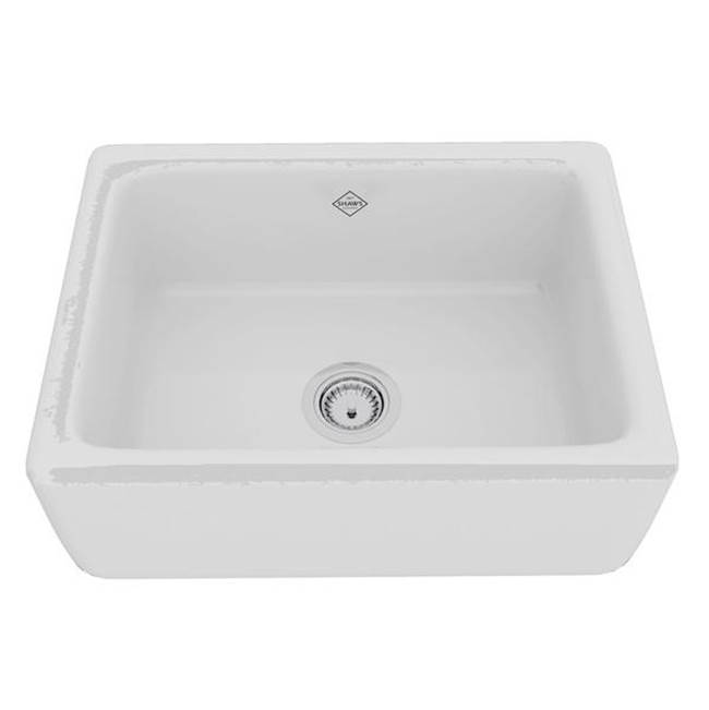 Rohl Lancaster™ 24'' Single Bowl Farmhouse Apron Front Fireclay Kitchen Sink