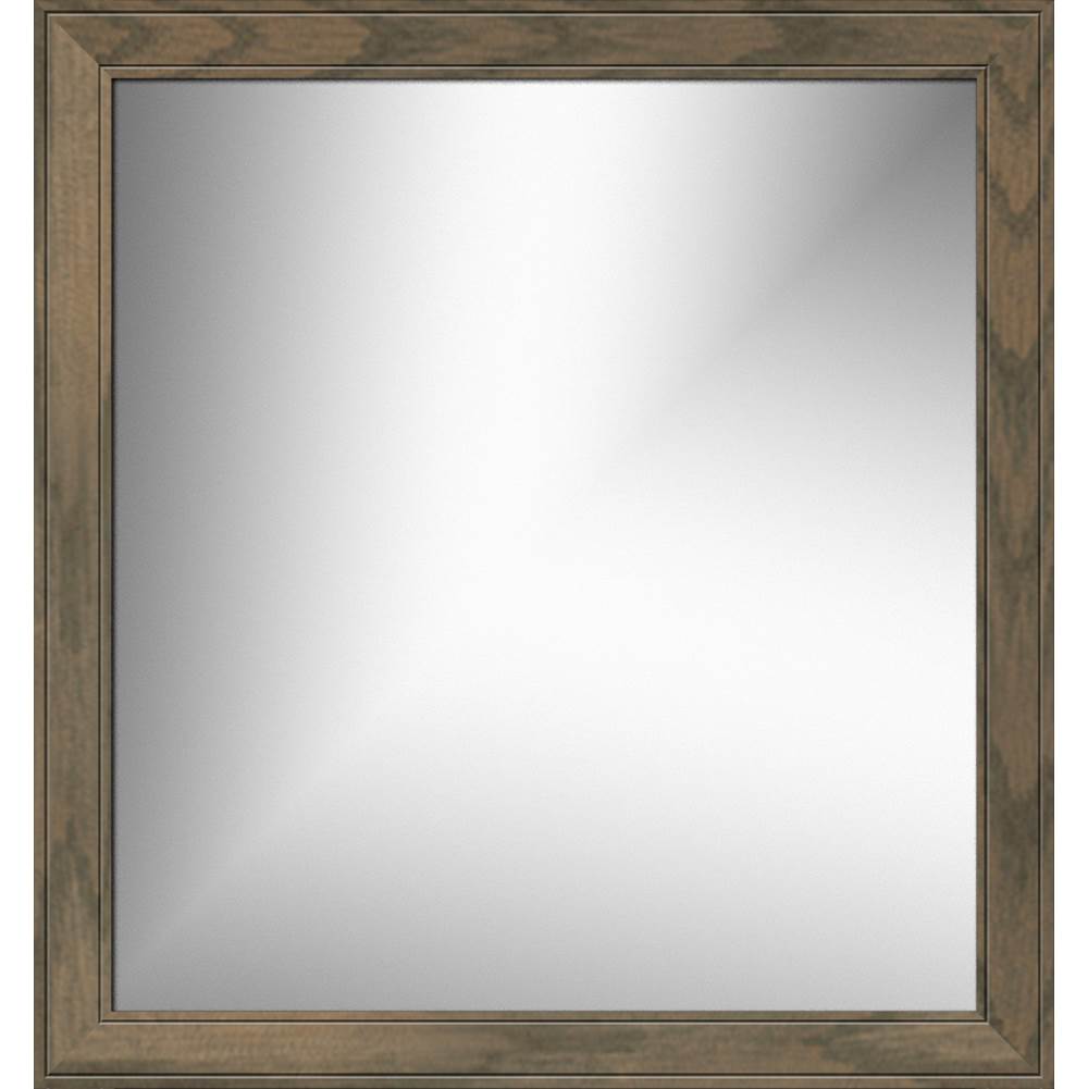 Strasser Woodenworks 30 X .75 X 32 Framed Mirror Non-Bev Deco Miter Dusky Oak