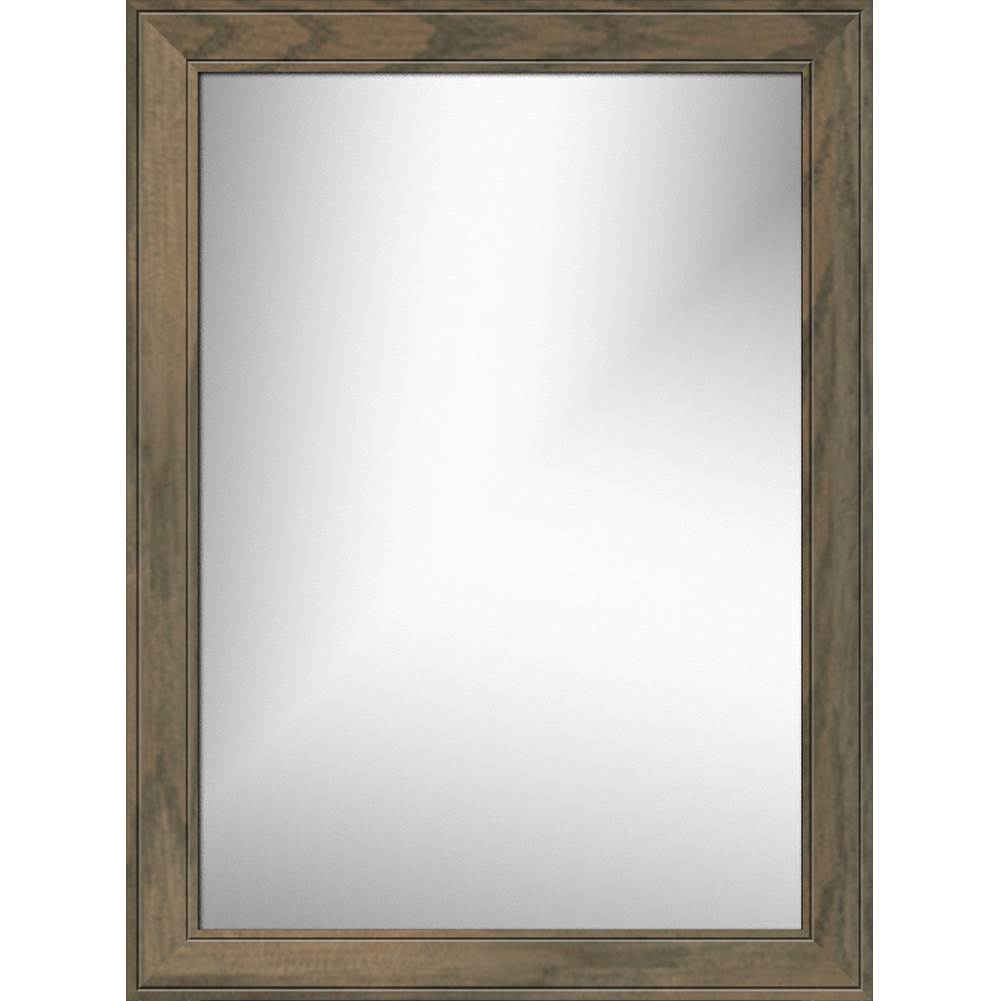 Strasser Woodenworks 24 X .75 X 32 Framed Mirror Non-Bev Deco Miter Dusky Oak