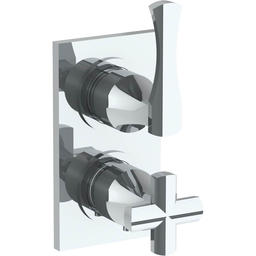 Watermark Wall Mounted Mini Thermostatic Shower Trim with built-in control, 3 1/2'' X 8''