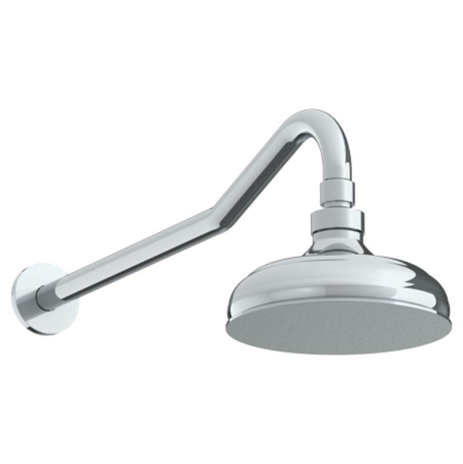 Watermark Wall Mounted Showerhead, 6'' dia with 17-1/4'' Arm and Flange