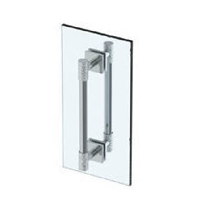 Watermark Sense 12” double shower door pull/ glass mount towel bar