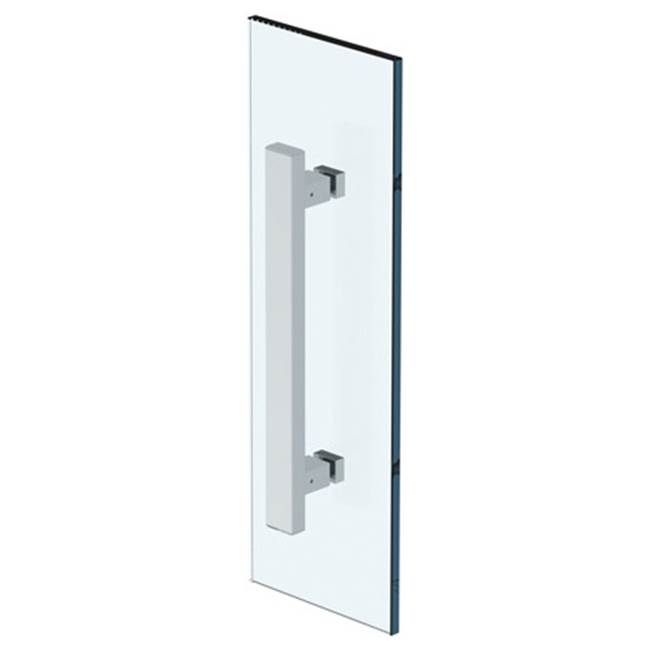 Watermark Rectangular 24'' shower door pull/ glass mount towel bar